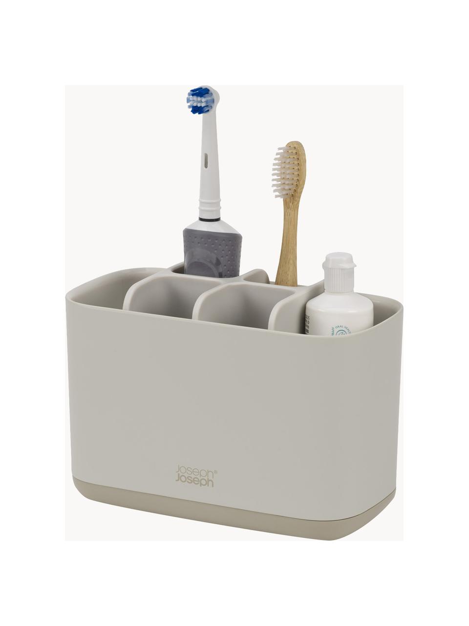 Organisateur de salle de bain EasyStore, Plastique, Beige clair, larg. 17 x haut. 13 cm