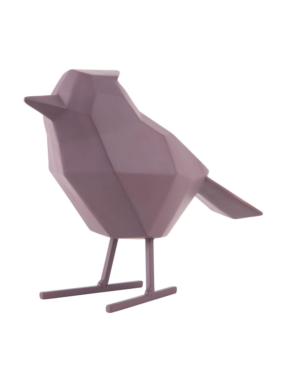 Dekoracja Bird, Poliresing, Lila, S 17 x W 14 cm