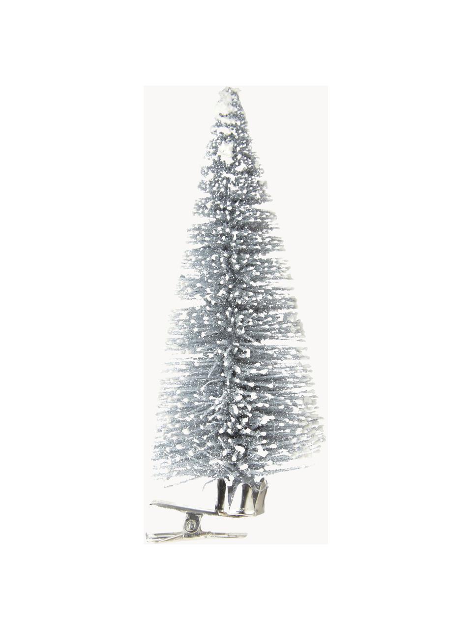 Décoration sapin de Noël Felicia, Couleur argentée, Ø 5 x haut. 13 cm