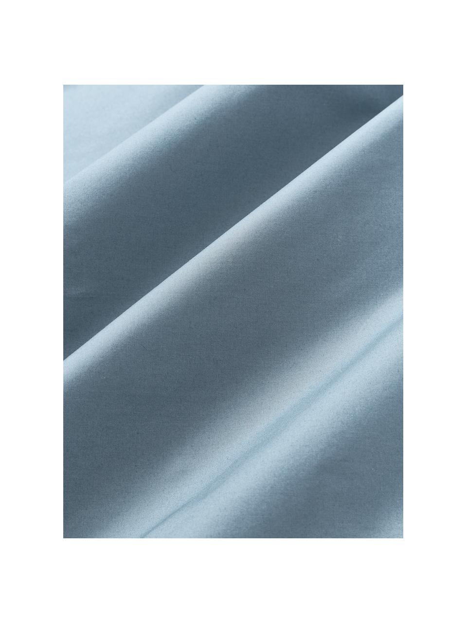 Perkal katoenen laken Elsie, Weeftechniek: perkal Draaddichtheid 200, Blauw, B 240 x L 280 cm