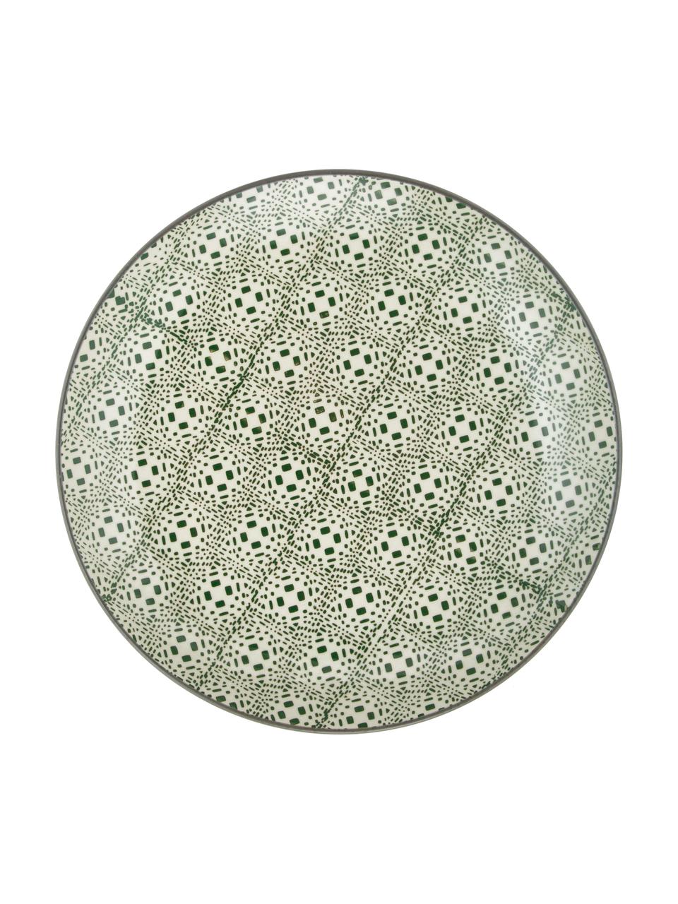 Komplet talerzy śniadaniowych Karine, 4 elem., Ceramika, Wielobarwny, we wzór, Ø 20 cm