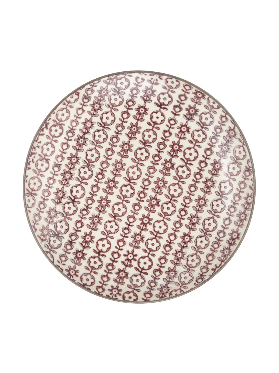 Platos postre Julia, 4 uds., Cerámica, Multicolor estampado, Ø 20 cm