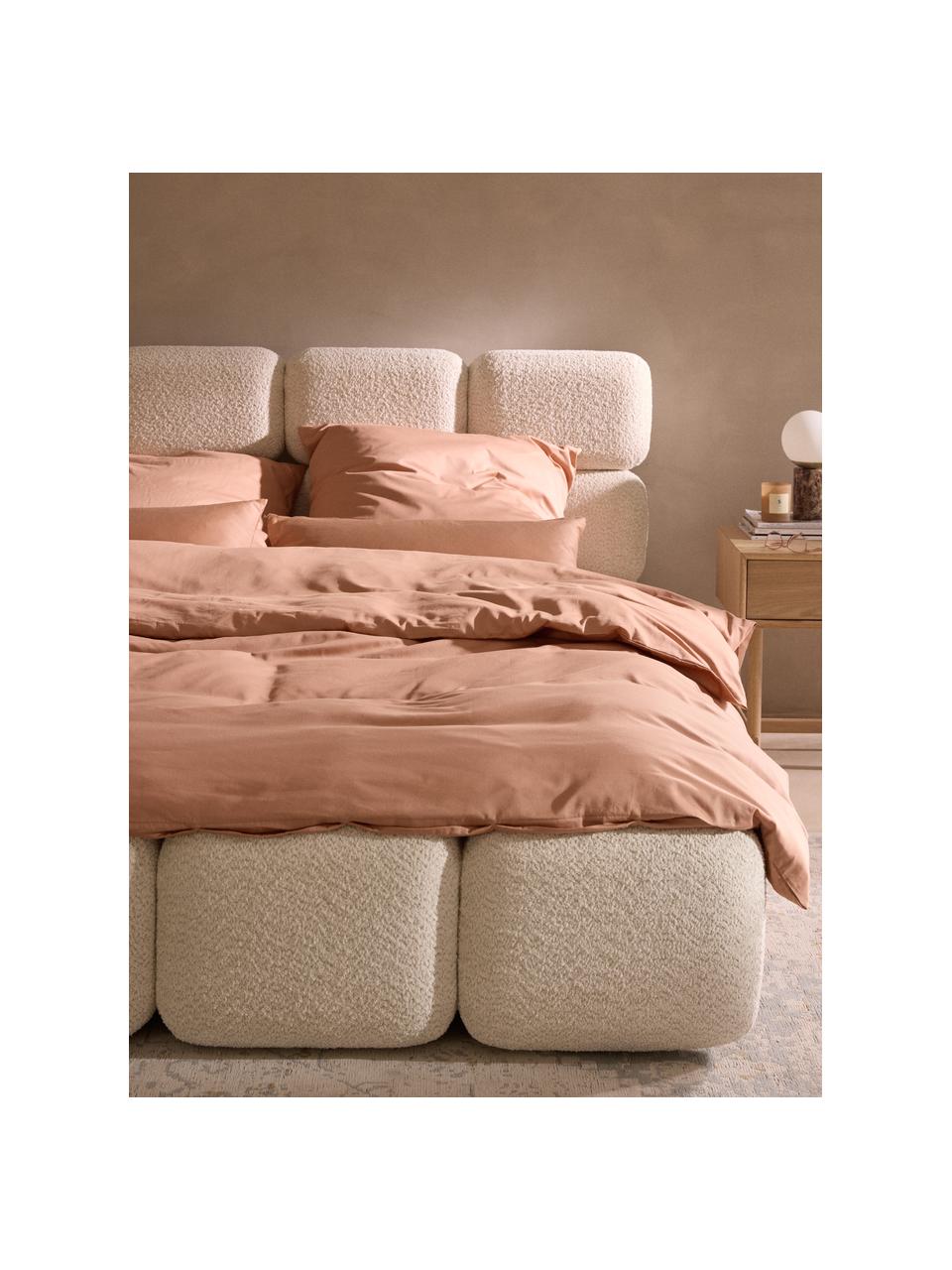 Baumwollsatin-Bettdeckenbezug Comfort, Webart: Satin Fadendichte 300 TC,, Altrosa, B 200 x L 200 cm