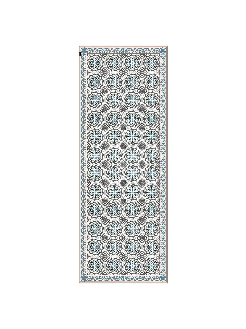 Alfombra vinílica Selina, Vinilo, reciclable, Beige, marrón, azul, An 65 x L 255 cm