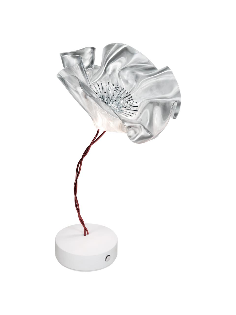 Mobilna lampa stołowa LED Lafleur, Transparentny, brązowy, Ø 15 x W 26 cm