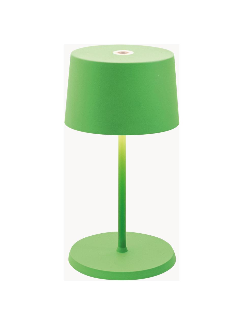 Lampa stołowa LED z funkcją przyciemniania Olivia Pro, Jasny zielony, Ø 11 x 22 cm
