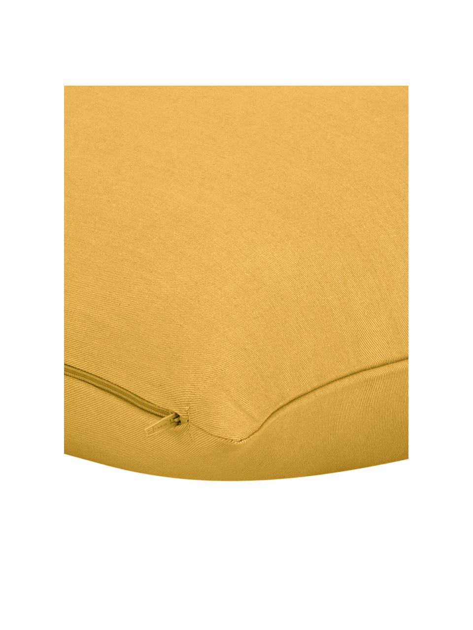 Bavlněný povlak na polštář Mads, Hořčičná žlutá