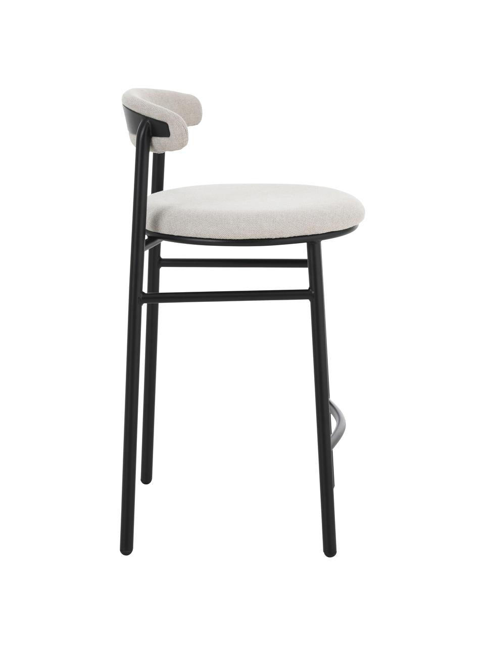 Barová stolička Doggi, Krémovobiela, Š 44 x V 84 cm
