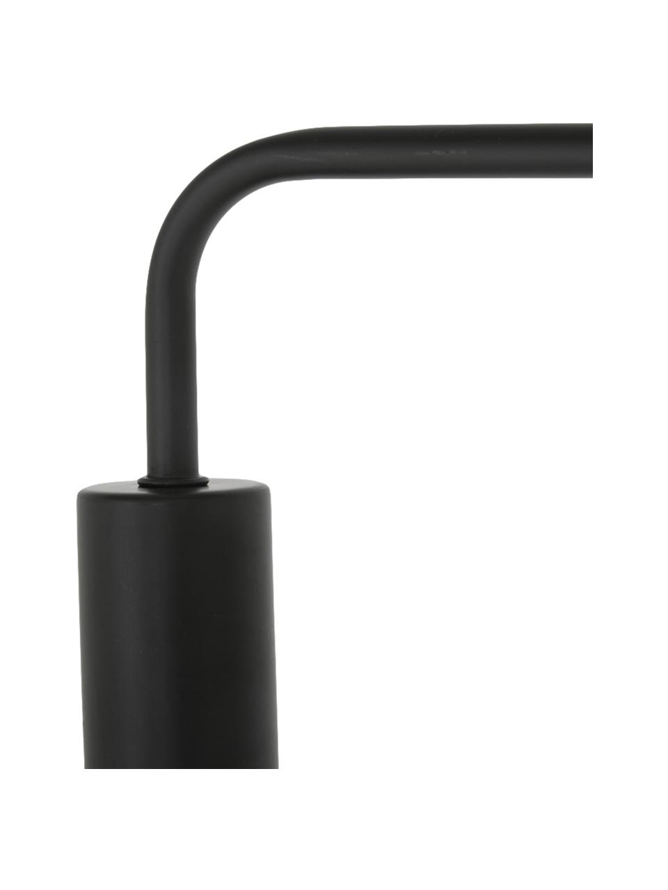 Lampa do czytania z metalu Flow, Czarny, czarny, S 33 x W 153 cm