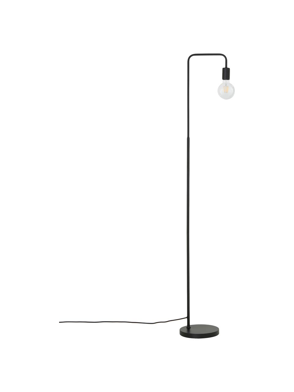 Lampa do czytania z metalu Flow, Czarny, czarny, S 33 x W 153 cm