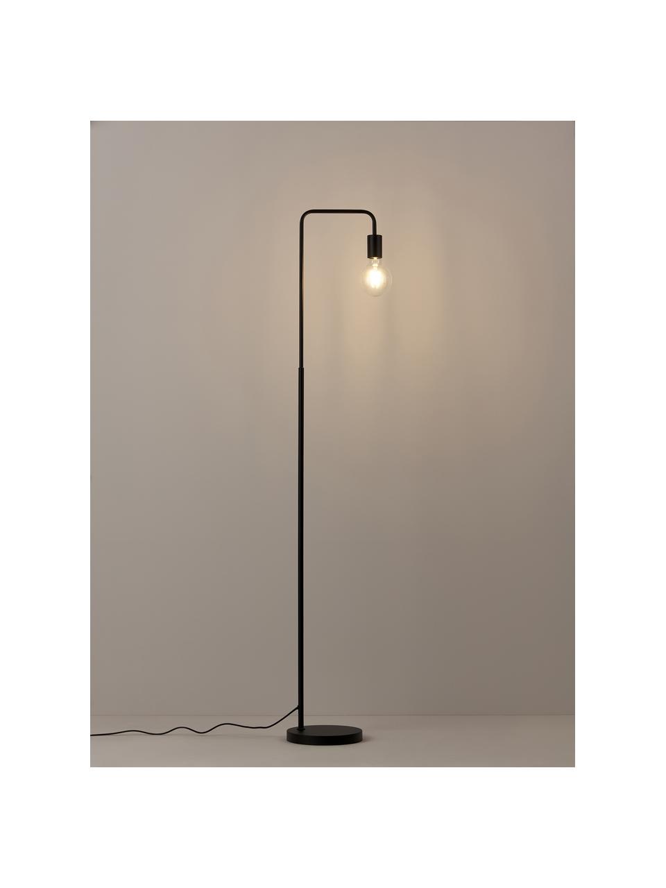 Lampa do czytania z metalu Flow, Czarny, S 33 x W 153 cm