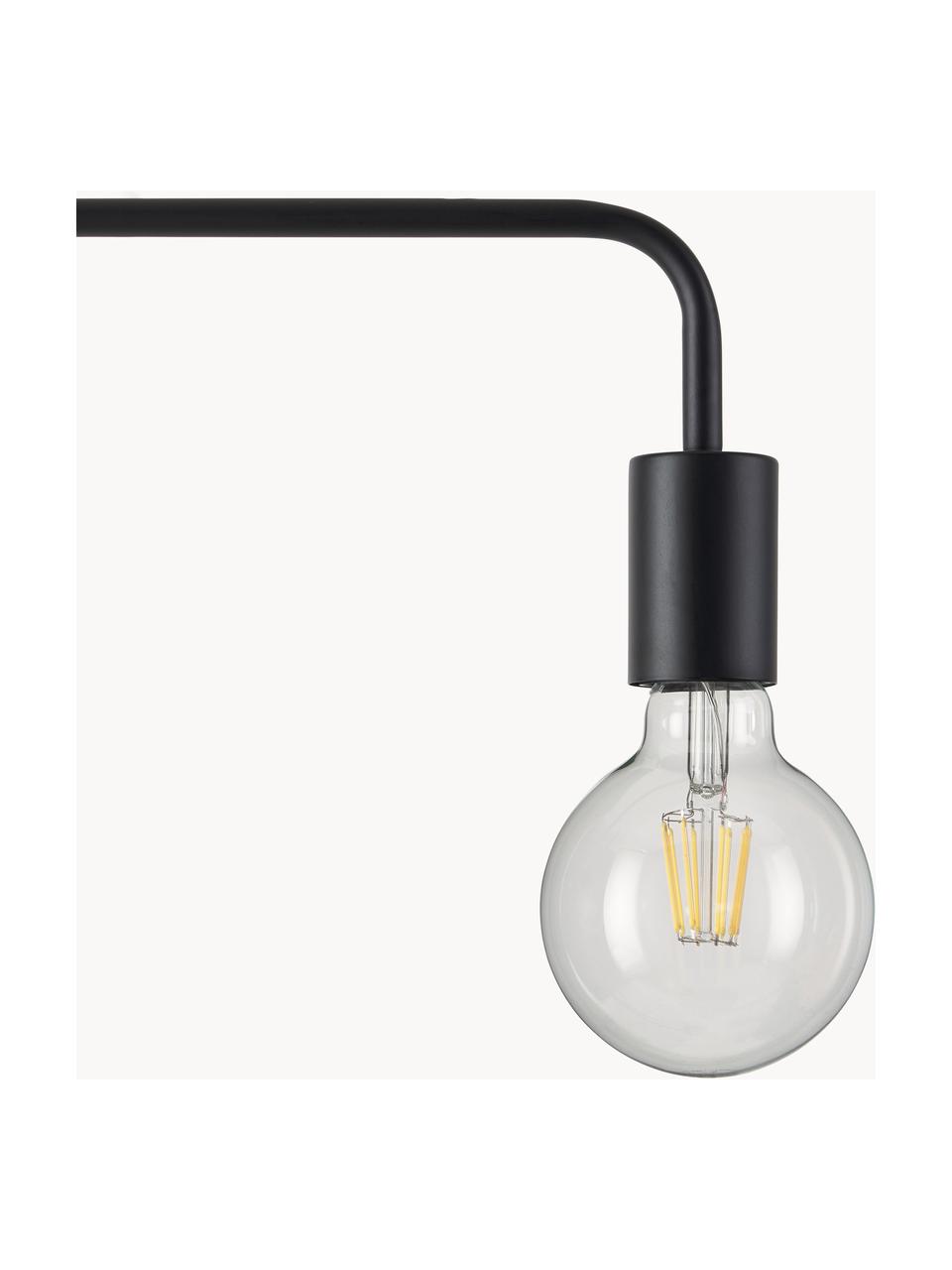 Leeslamp Flow van metaal, Lamp: gepoedercoat metaal, Zwart, H 153cm