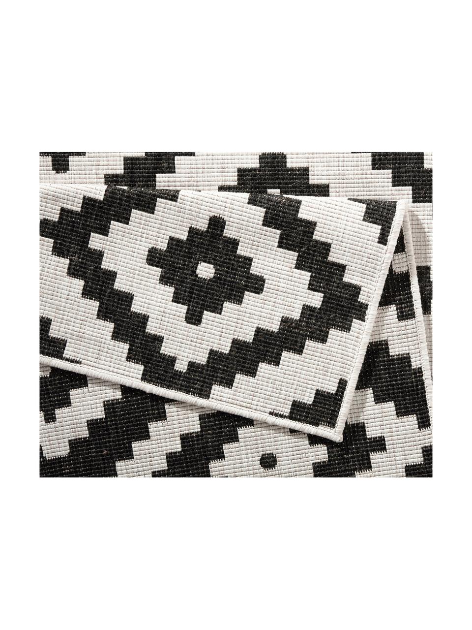Dwustronny dywan Malta, Czarny, kremowy, 80 x 150 cm