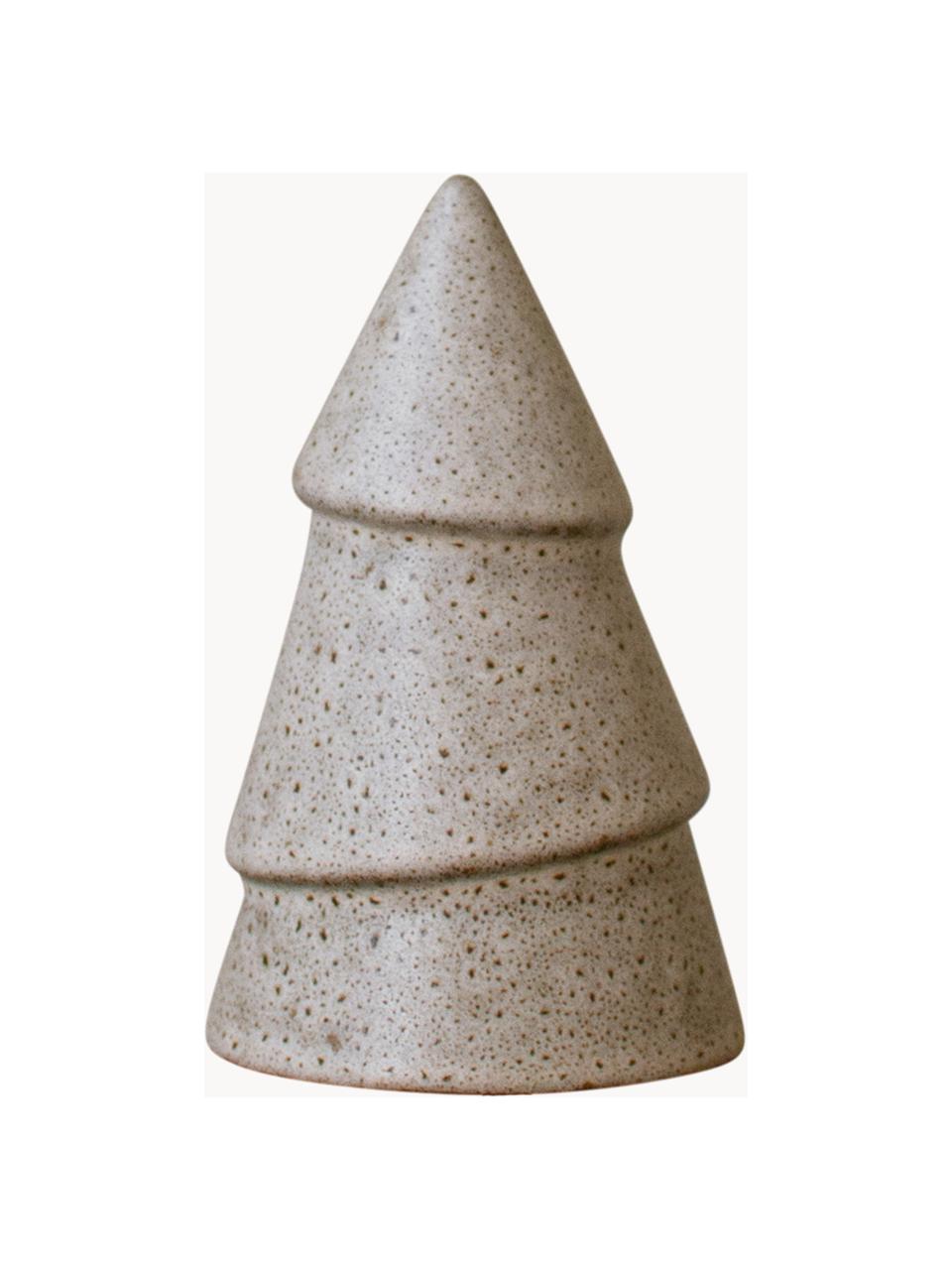 Albero di Natale decorativo in ceramica Mole, Ceramica, Beige chiaro maculato, Ø 7 x Alt. 11 cm