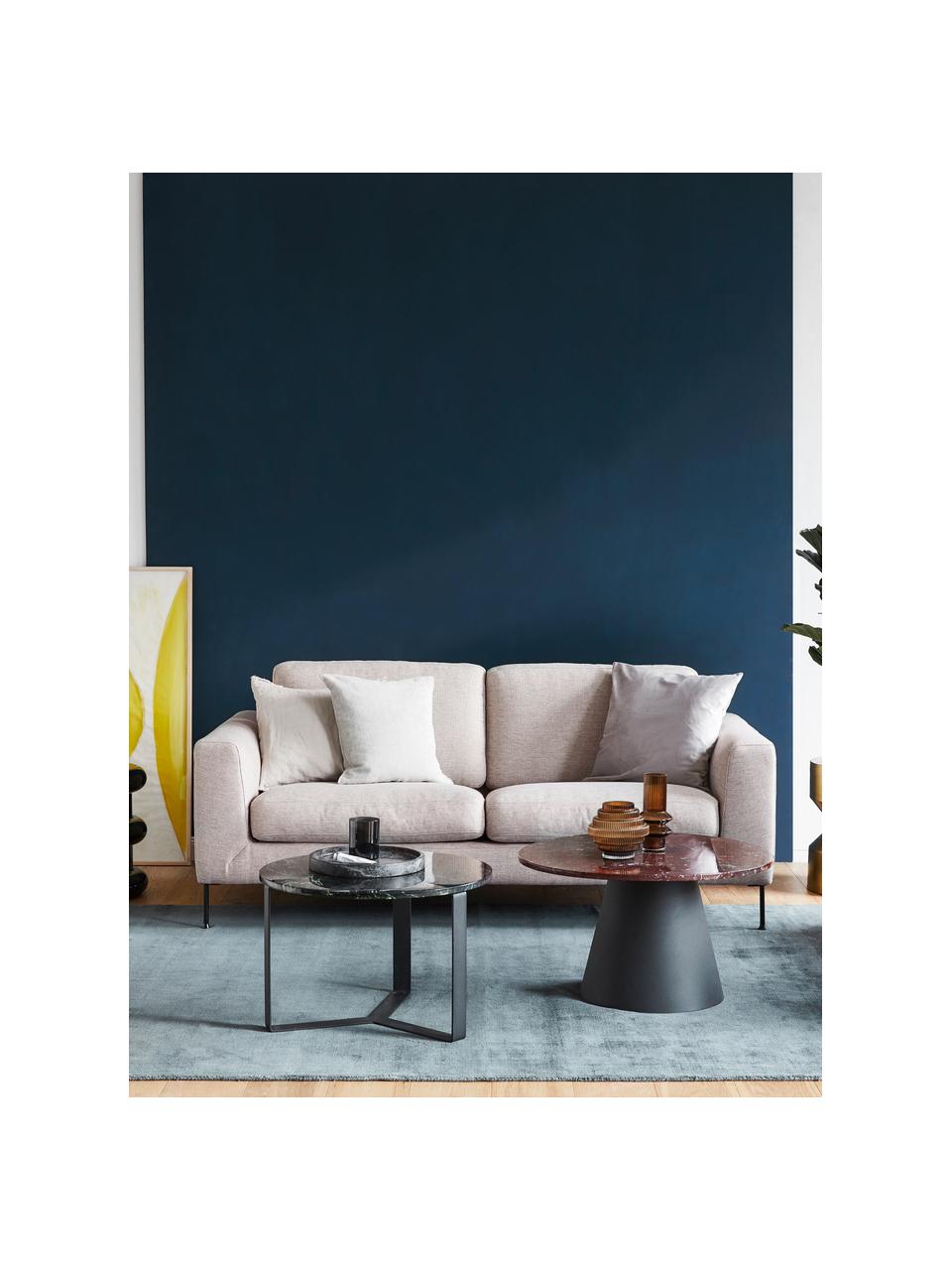 Pohovka s kovovými nohami Cucita (2-miestna), Béžová, Š 187 x H 94 cm