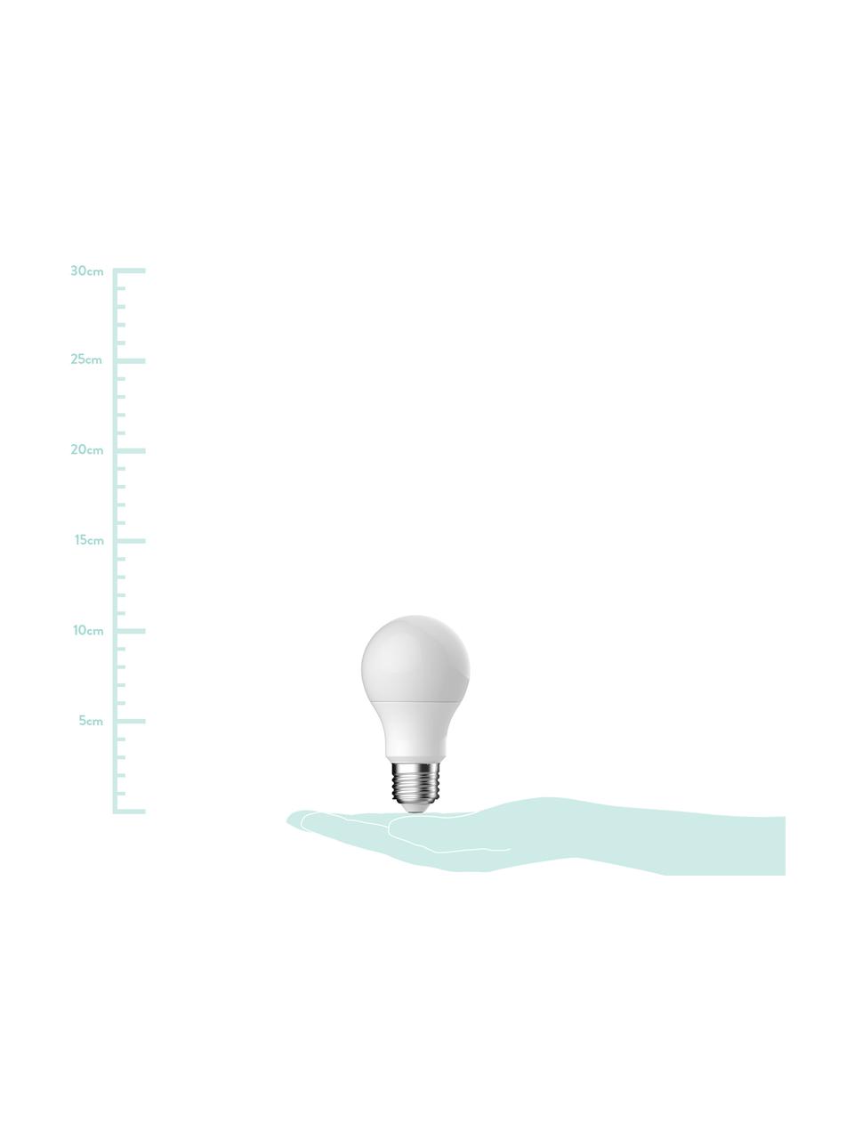 Dimbare LED lamp Frost (E27 / 11W ), Peertje: opaalglas, Fitting: aluminium, Wit, Ø 6 x H 11 cm