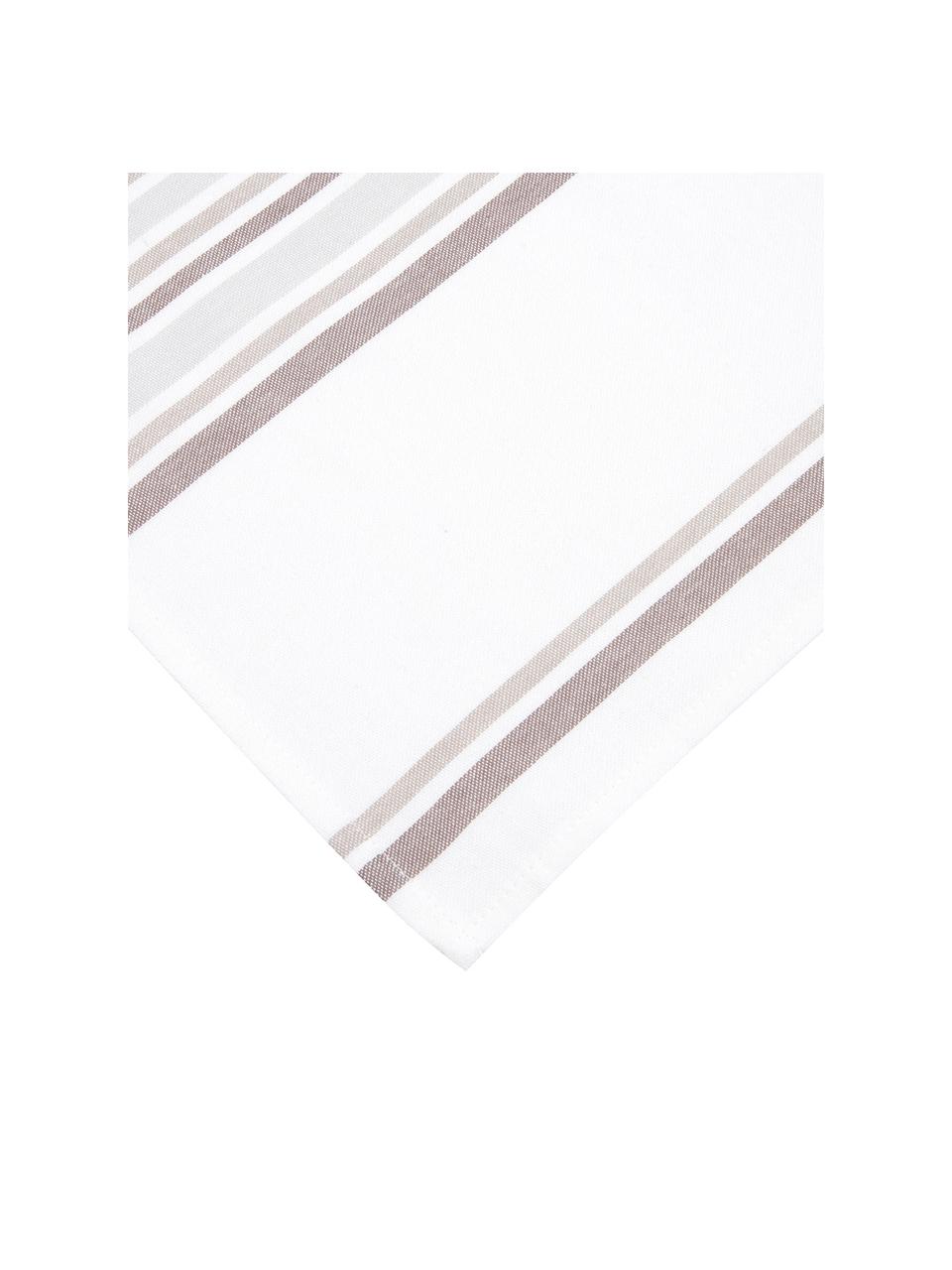 Placemats Katie, 2 stuks, Katoen, Wit, beige, 40 x 50 cm