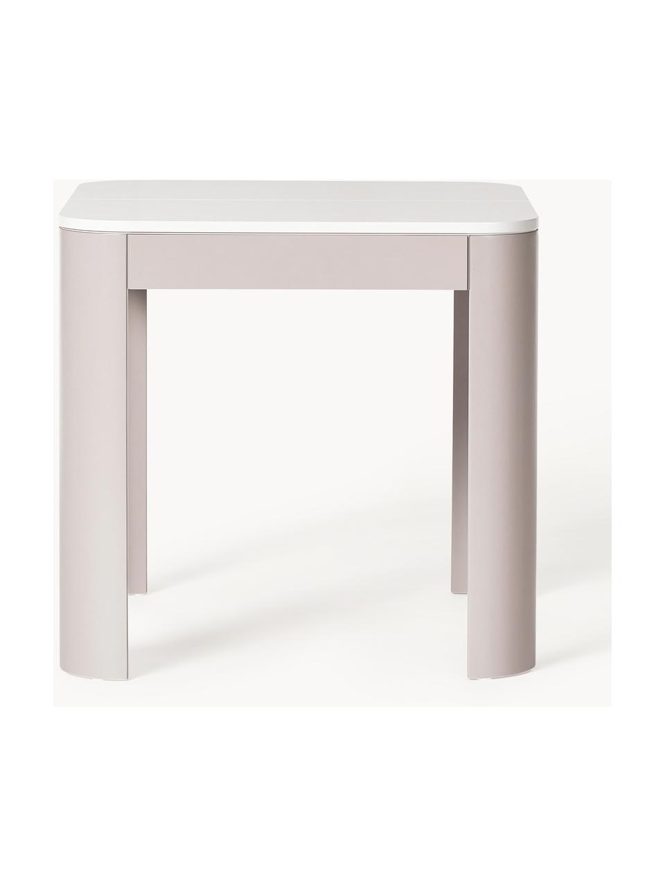 Table extensible Samos, tailles variées, Beige clair, beige, larg. 80 - 120 x prof. 80 cm