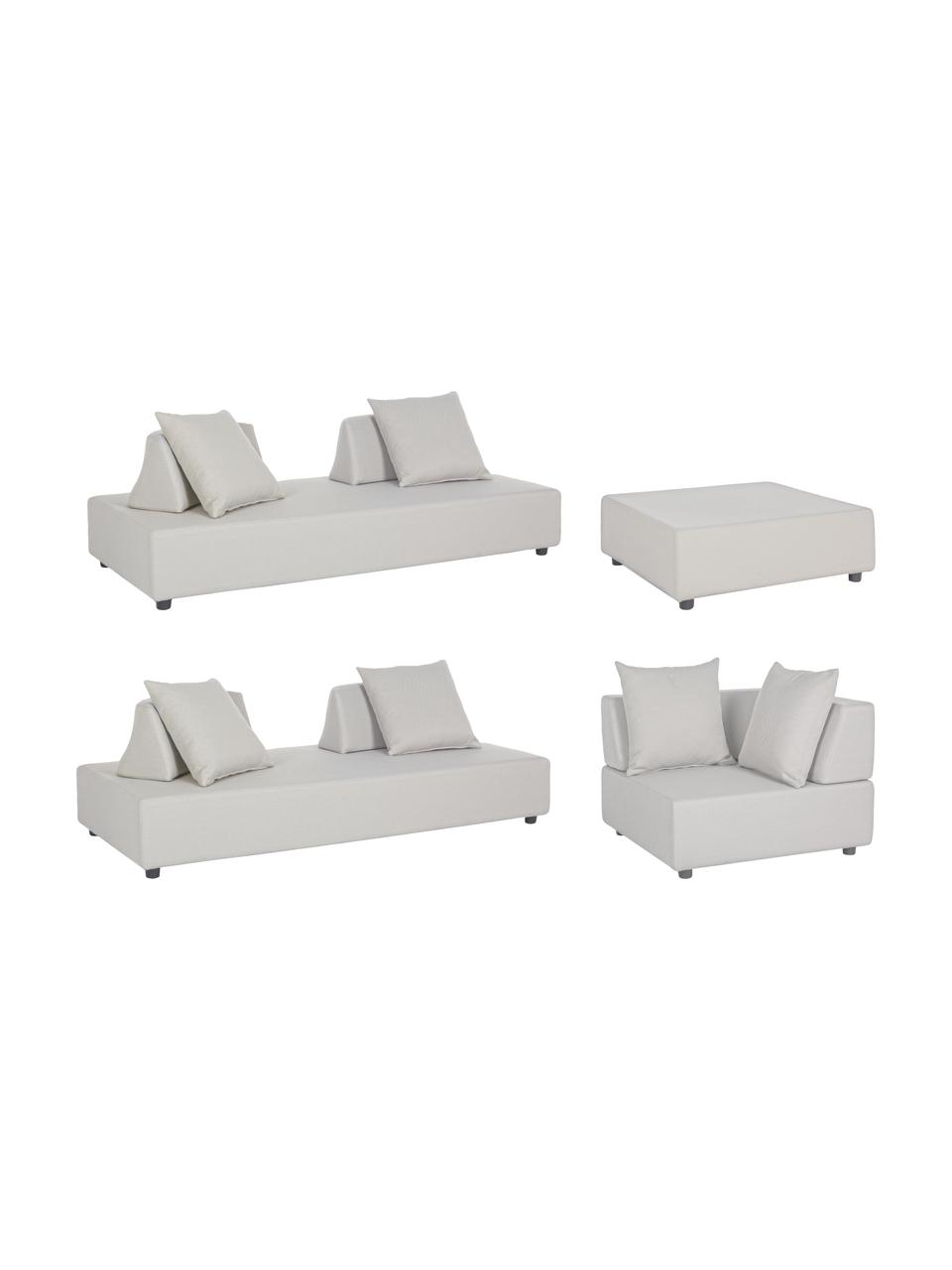 Salon de jardin modulaire Piper, 4 élém., Couleur sable, Lot de différentes tailles