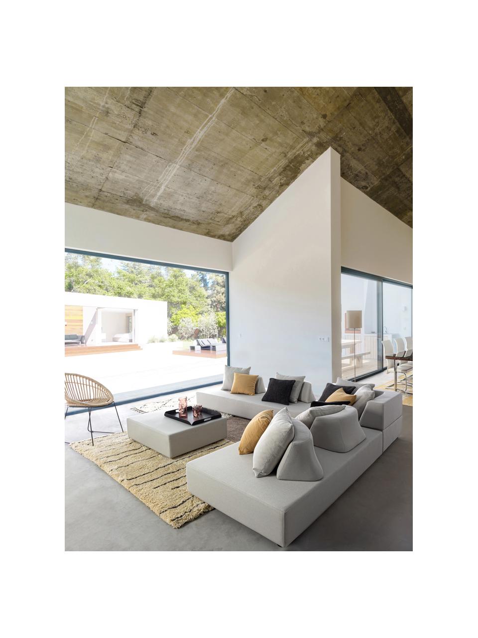 Set lounge modular para exterior Piper, 4 pzas., Tapizado: olefina (100% polipropile, Estructura: aluminio galvanizado en c, Arena, Set de diferentes tamaños