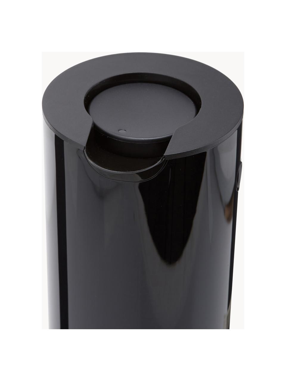 Pichet isotherme EM77, 1 L, Plastique ABS avec partie intérieure en verre, Noir, haute brillance, 1 L