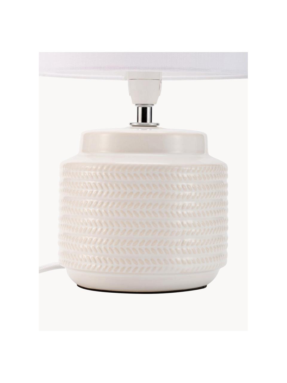 Petite lampe à poser Bright Soul, Beige clair, blanc cassé, Ø 18 x haut. 30 cm