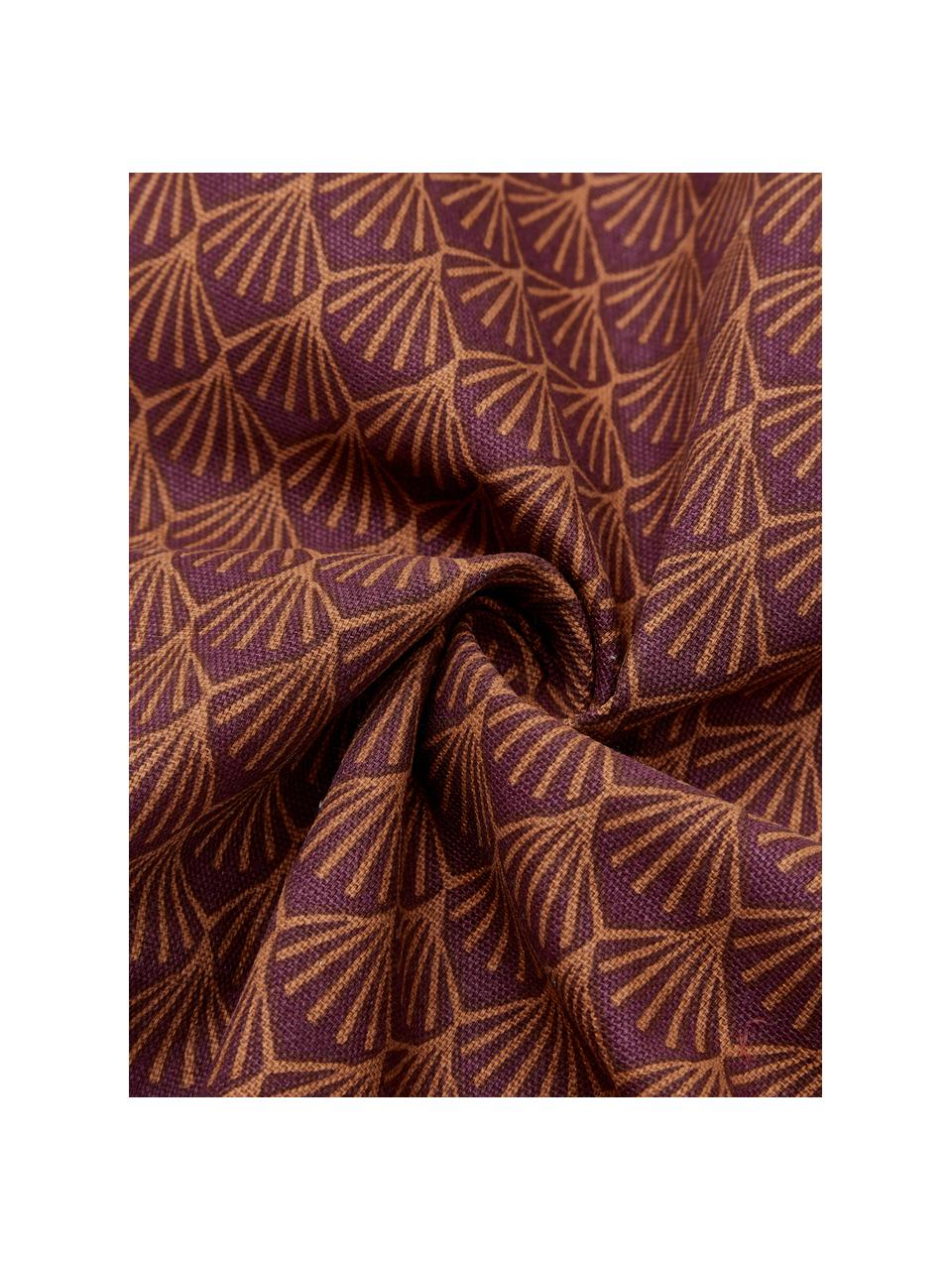 Poduszka  z wypełnieniem Feather, Tapicerka: 100% bawełna, Burgundowy, pomarańczowy, S 45 x D 45 cm