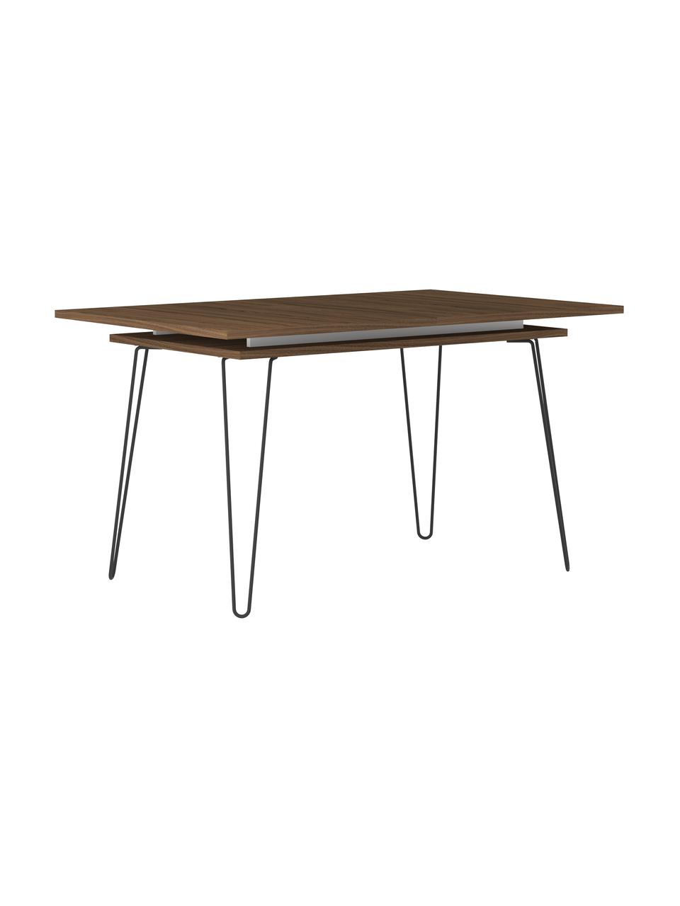 Rozkládací jídelní stůl Aero, 134-175 x 90 cm, Ořechové dřevo, Š 134 až 175, H 90 cm