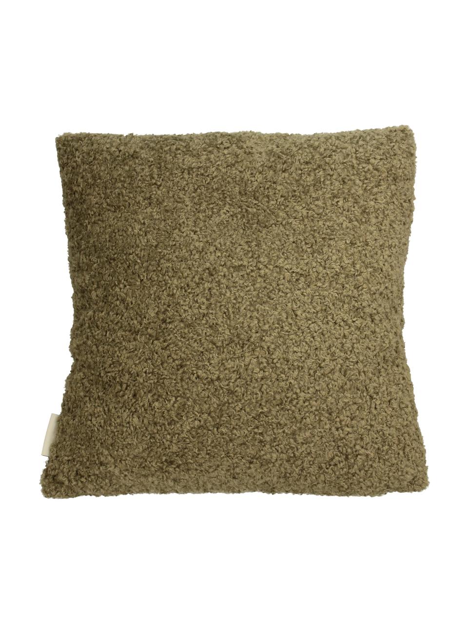 Puszysta poduszka z wypełnieniem Teddy, Zielony, S 45 x D 45 cm