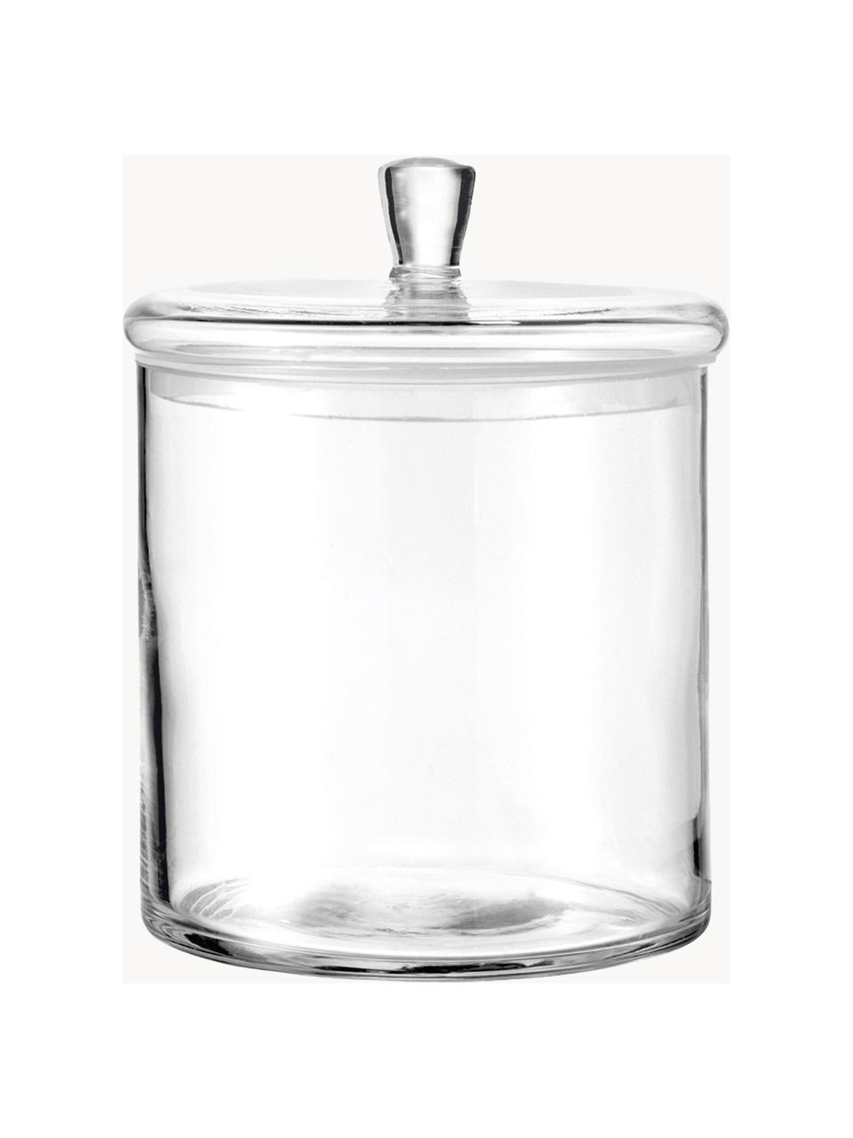 Ręcznie wykonany słoik do przechowywania Top, Szkło, Transparentny, Ø 18 x W 20 cm