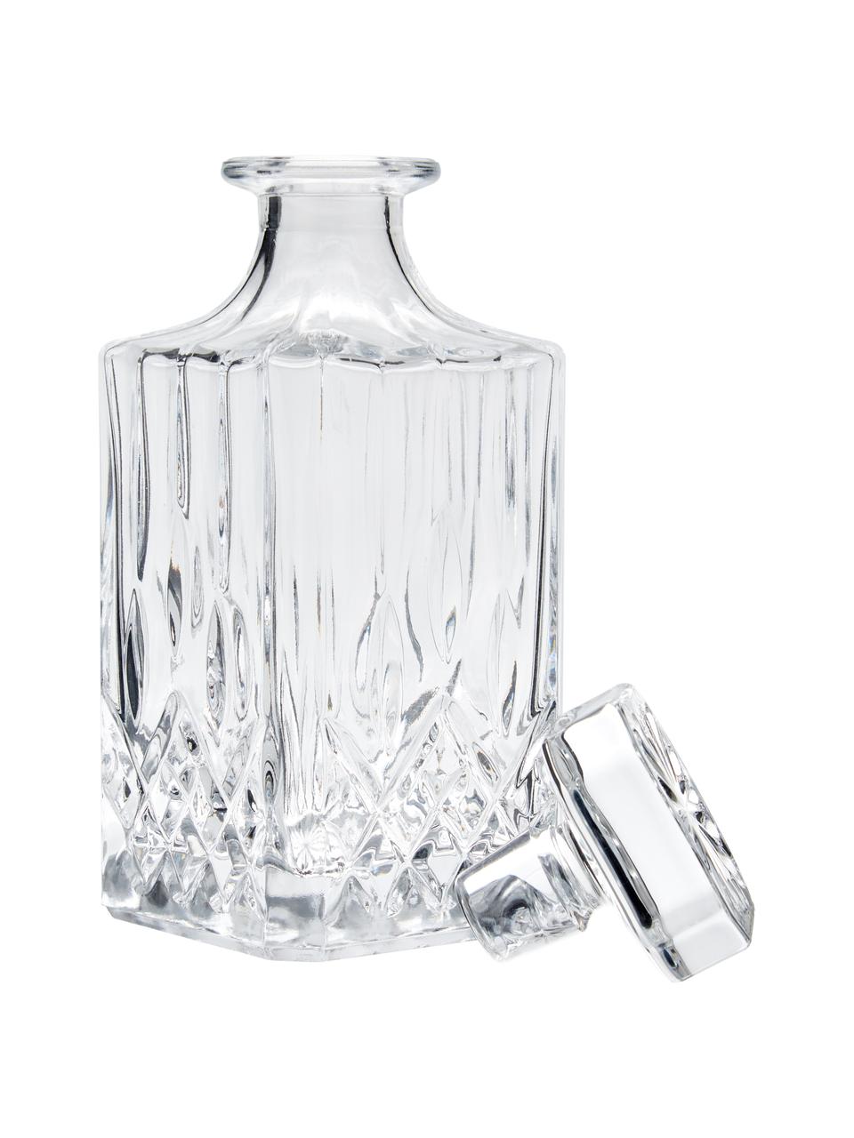 Whiskyset George met kristalreliëf, set van 3, Glas, Transparant, Set met verschillende groottes
