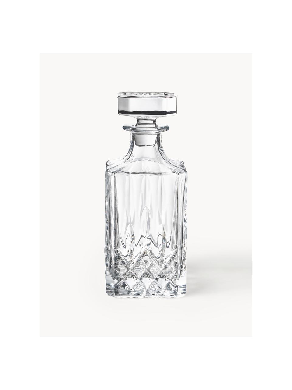Whisky-Set George mit Kristallrelief, 3-tlg., Transparent, Set mit verschiedenen Größen