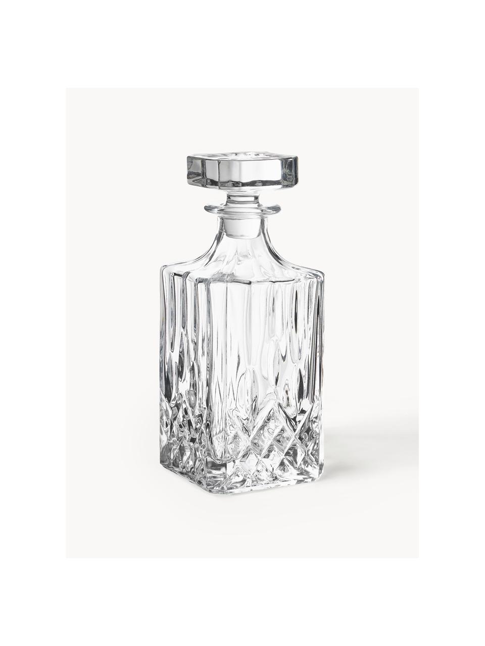 Whisky-Set George mit Kristallrelief, 3-tlg., Transparent, Set mit verschiedenen Größen
