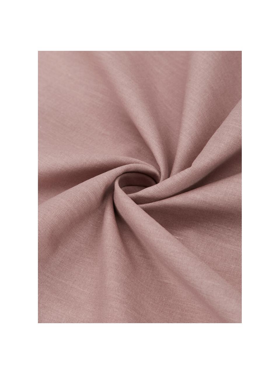 Povlečení z bavlny renforcé Arlene, Tmavě růžová, 135 x 200 cm + 1 polštář 80 x 80 cm