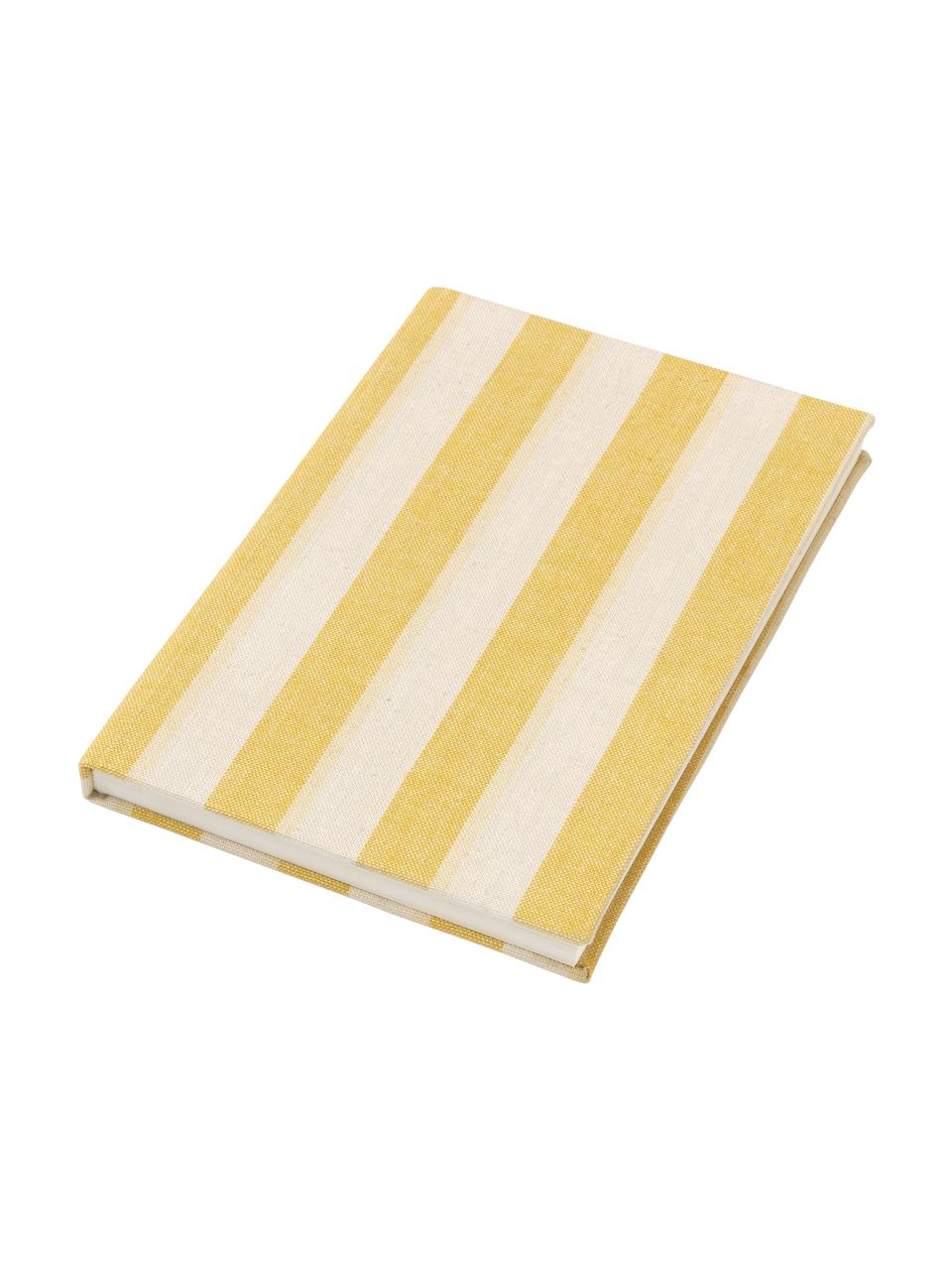 Carnet de notes Cleo, Jaune, beige, larg. 15 x haut. 21 cm