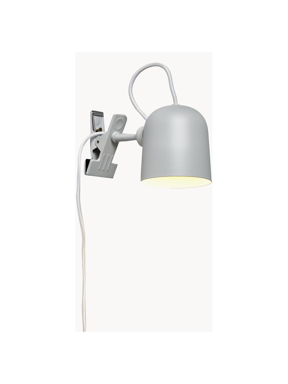 Lampada da tavolo Angle, Lampada: metallo verniciato a polv, Bianco, Ø 10 x Alt. 12 cm