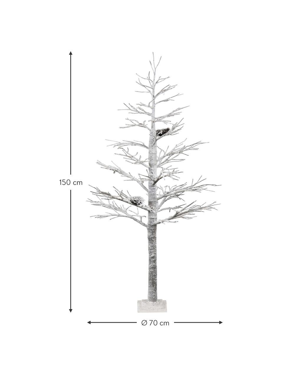 Deko-Objekt Ornament, Holz, bemalt, Weiß, Ø 70 x H 150 cm