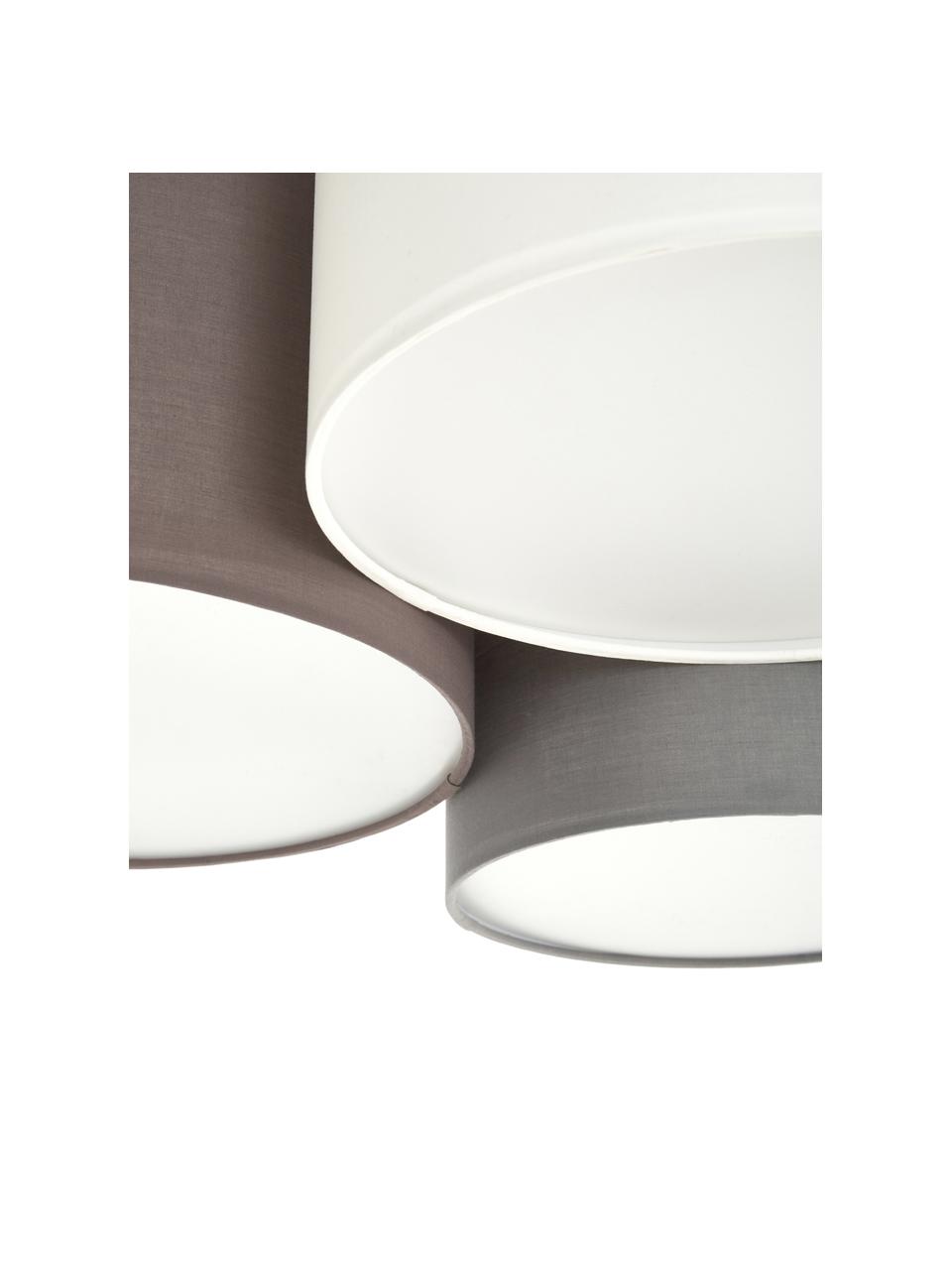 Lampa sufitowa Pastore, Brązowy, szary, biały, Ø 61 x W 26 cm