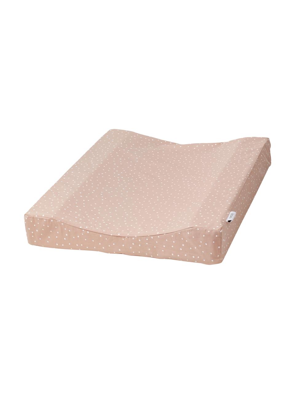 Aankleedkussen Fritz, Matras: 100% PU-schuimstof, Roze, wit, B 50 x L 65 cm