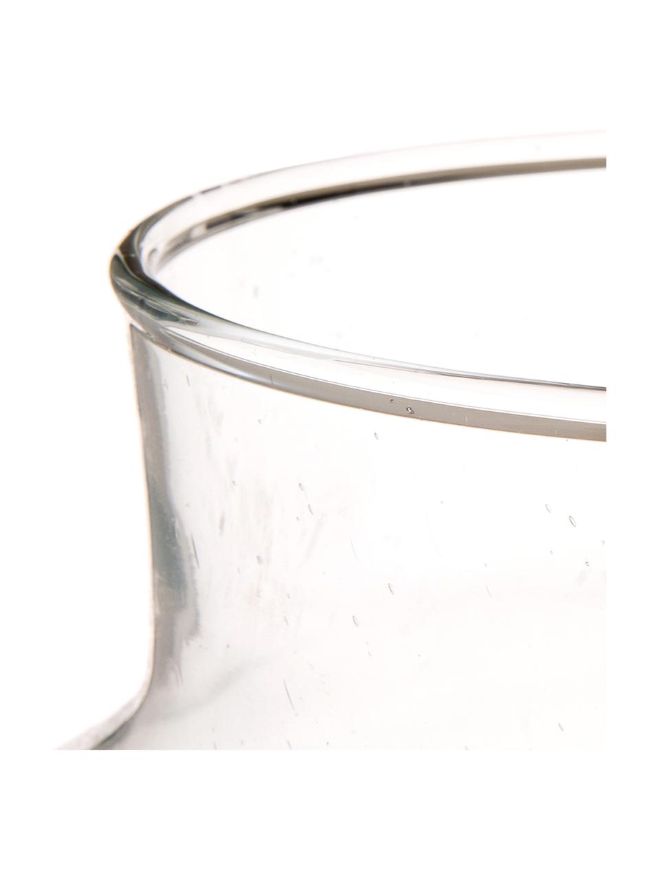 Wazon ze szkła dmuchanego z recyklingu Dona, Szkło z recyklingu, Transparentny, Ø 22 x W 23 cm