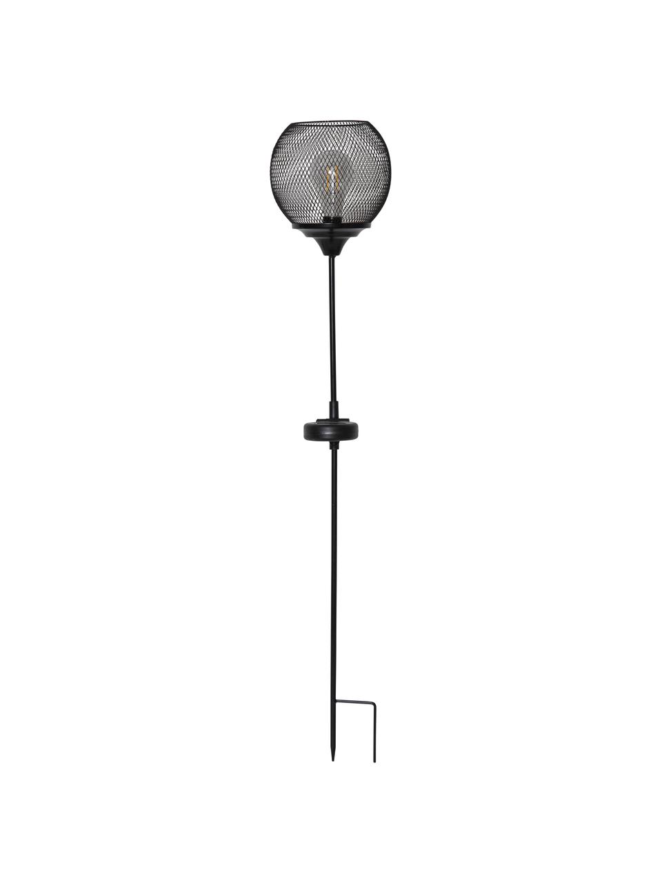 Lampada solare da giardino a LED Sunlight, Lampada: metallo rivestito, Nero, Ø 16 x Alt. 76 cm