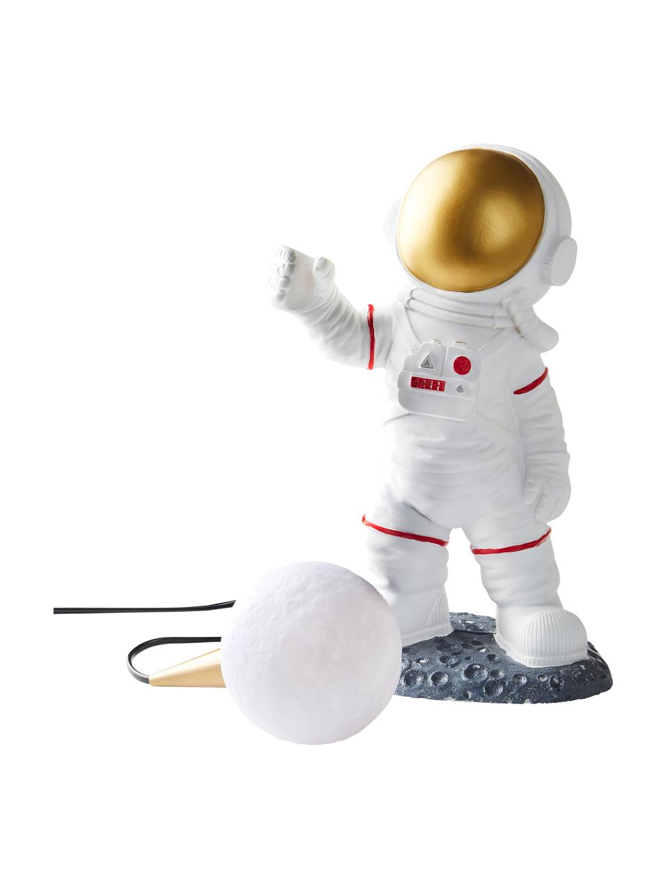 Lampe à poser pour chambre d'enfant Roca, Blanc, doré, gris, Ø 20 x haut. 41 cm