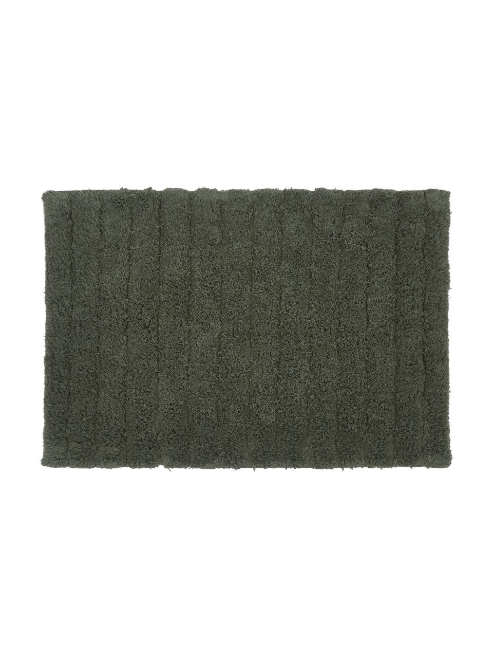 Huňatý koberec do kúpeľne Board, Zelená, Š 60 x D 90 cm