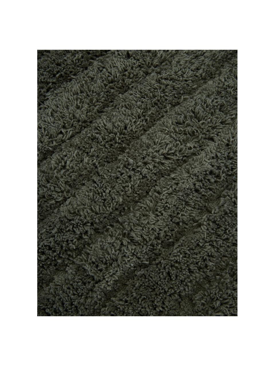 Fluffy badmat Board in donkergroen, 100% katoen
Zware kwaliteit, 1900 g/m², Groen, B 60 x L 90 cm
