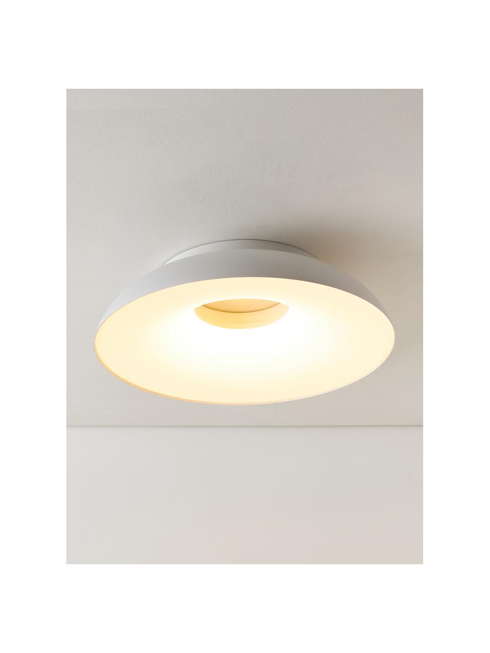 Lampa sufitowa LED z funkcją przyciemniania Maggiolone, Aluminium lakierowane, Biały, Ø 60 x W 15 cm