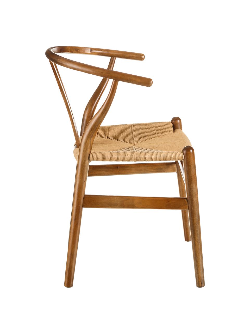 Krzesło z drewna Noa, Brązowy, S 48 x G 56 cm