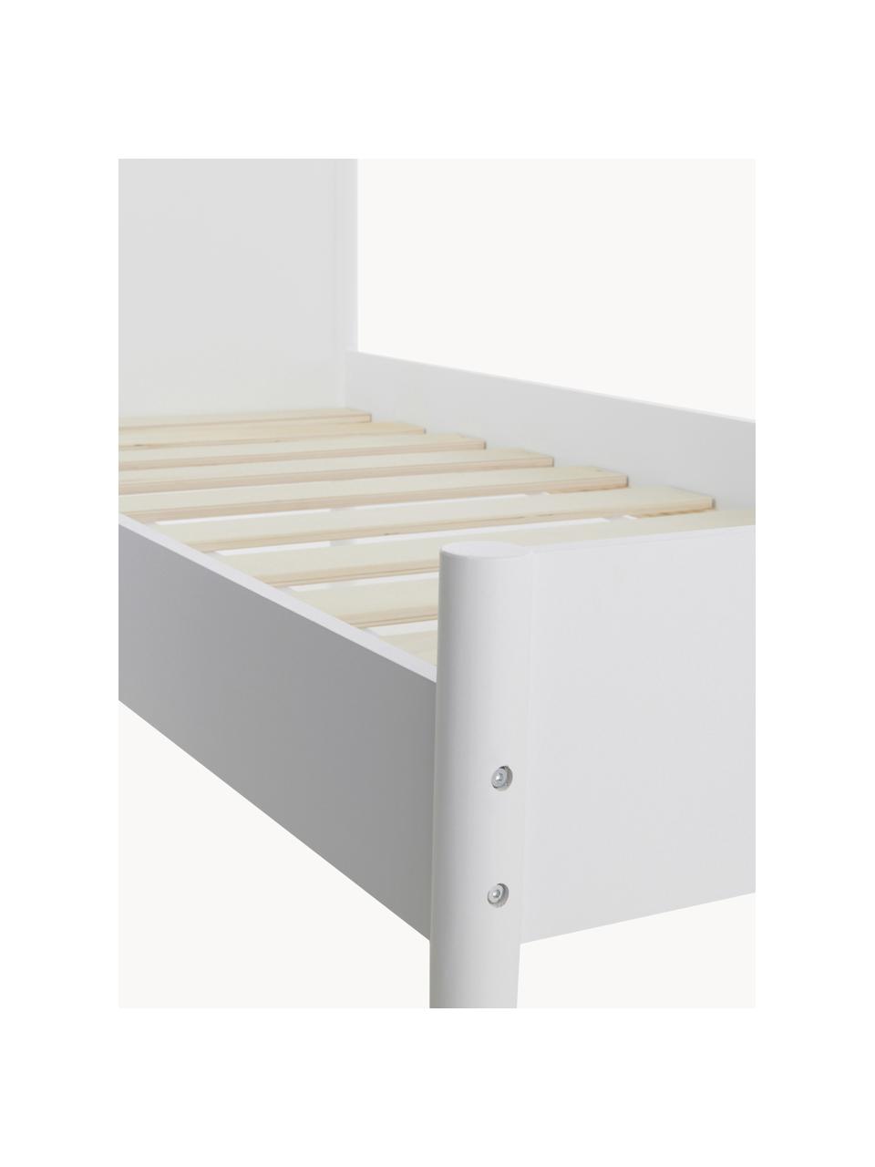 Cama para casa 90 x 200, cama infantil, color blanco, madera