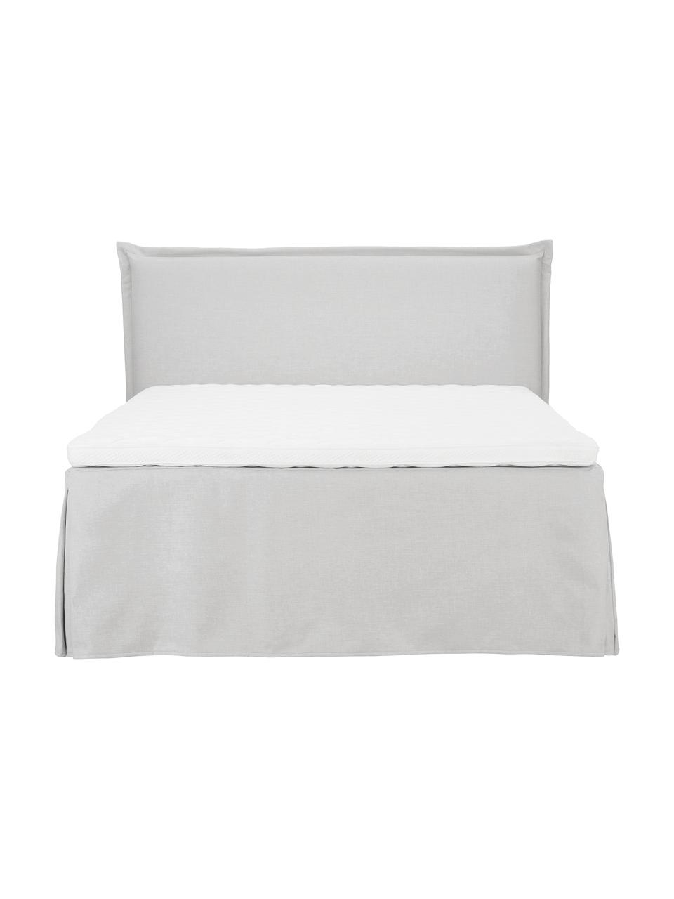 Premium kontinentální postel Violet, Světle šedá, Š 140 cm, D 200 cm, stupeň tvrdosti H3
