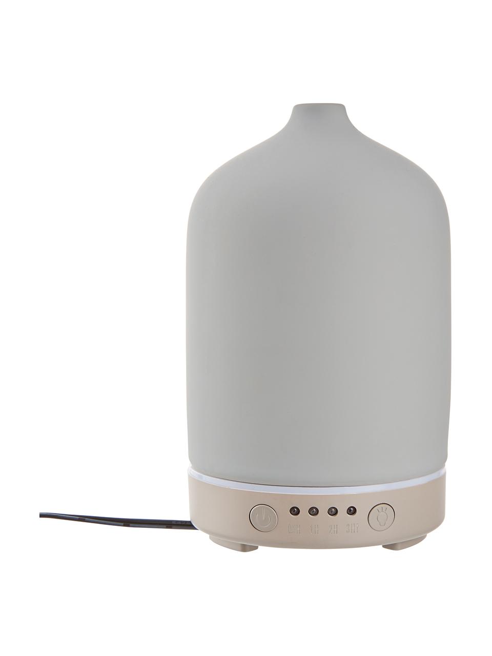Diffuseur électrique LED Cloud Nine, Céramique, plastique, métal, Gris, beige, Ø 9 x haut. 16 cm