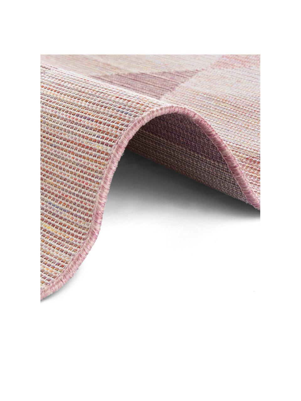 Tappeto da interno-esterno Sevres, 100% polipropilene, Tonalità rosa, tonalità beige, Larg. 200 x Lung. 290 cm (taglia L)